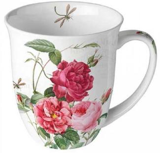 Ambiente Luxury Paper Products Becher Mug Amber Rose Tasse Kollektion Blumen - Pflanzen Sommer, Ideal als Hochzeit, Valentinstag, Muttertag Geschenk