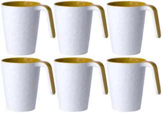 Kaffeebecher / Mug / Kaffee-Pott - Mustard - Summer Edition 6er Set