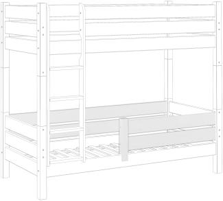 Erst-Holz Kindersicherung für kurze Etagenbetten Modell 60.16 für untere Liegefläche Kisi-16-kurz weiß