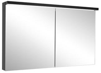 Schneider ADVANCED Line Ultimate LED Lichtspiegelschrank, 2 Türen, 99,5x72,6x17,8cm, 188. 100, Ausführung: EU-Norm/Korpus schwarz matt - 188. 100. 02. 41