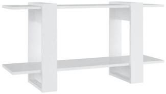 Bücherregal Weiß 100x30x51 cm Holzwerkstoff