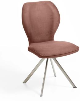 Niehoff Sitzmöbel Colorado Trend-Line Design-Stuhl Edelstahlgestell - Polyester Nirvana braun