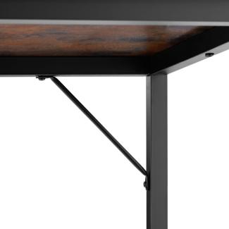 Schreibtisch Jenkins - Industrial dunkelbraun, 120 cm