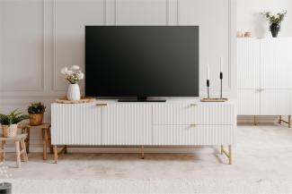 TV-Board >Elwood< in Weiß matt - 179x60,5x40. 5cm (BxHxT)