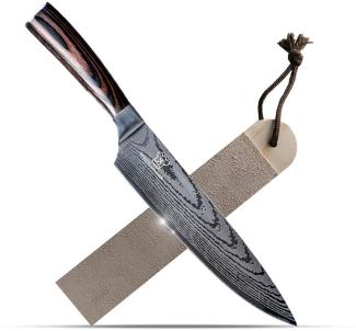 Rezā Abziehleder - Messer Abziehleder aus Rinderleder - Abziehleder für Küchenmesser