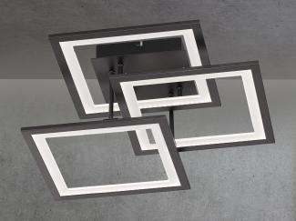 LED Deckenleuchte, schwarz, 3 Stufen Dimmer, L 50 cm