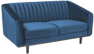 Casa Padrino Luxus Sofa 150 x 85 x H. 78 cm Blau