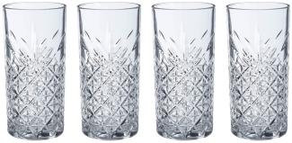 Pasabahce TIMELESS 520205 4er Set Wassergläser Lang 365 ml Gläser-Set Saft Cocktailglas