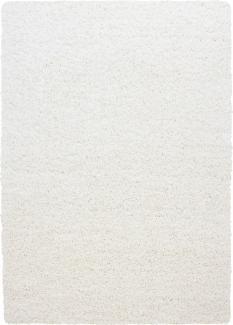 Hochflor Teppich Lux Läufer - 80x150 cm - Creme