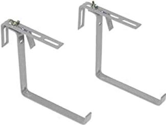 POETIC/EMSA - BASIC Blumenkastenhalter - Für Geländerbreiten von 3 - 14 cm - Farbe Aluminium - Tragkraft 25kg