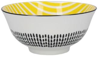 KitchenCraft Stoneware Bowl 15,7 cm Dot and Stripe