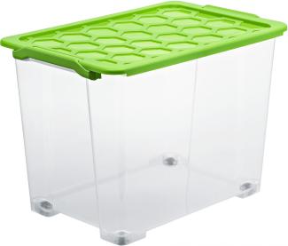 Rotho Aufbewahrungsbox EVO Safe 65 l inklusive Deckel Kunststoffbox Lagerbox