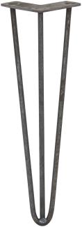 4 x 40.5cm Hairpin Tischbeine 3 Streben - 10mm -