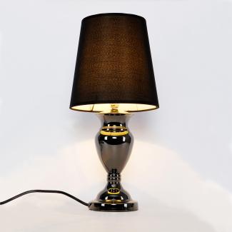 Moderne Tischlampe H:48cm Schwarz Tischleuchte Lampe Leuchte [Lux. Pro]