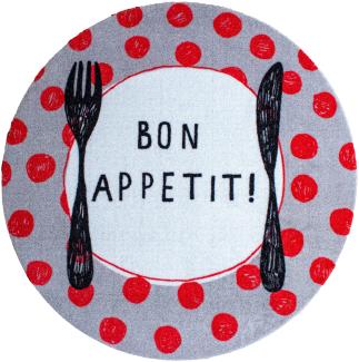 Küchenteppich "Bon Appetit" Rund 67 cm