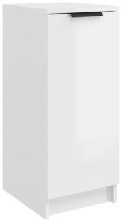 Schuhschrank Hochglanz-Weiß 30x35x70 cm Holzwerkstoff