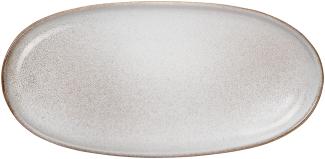 ASA Selection Aperitifteller oval Sand, Steinzeug, Nude, 20 x 10 cm, 27121107