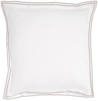 Traumschlaf Uni Kissenbezug White Collection Portofino | 70x90 cm | light-grey