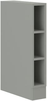 Unterschrank Regal 15 cm Bianca Grey Rose - Grau Küchenzeile Küchenblock