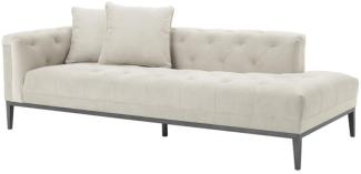 Casa Padrino Luxus Sofa Hellgrau Linksseitig 220 x 96 x H. 66 cm