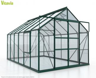 Vitavia Gewächshaus "Meridian 2 9900", smaragd grün, 9,9 m²,3 mm ESG