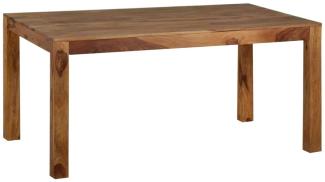 MiaMöbel Esstisch Lendra 160x90cm Massivholz Teak Modern Indien Indisch