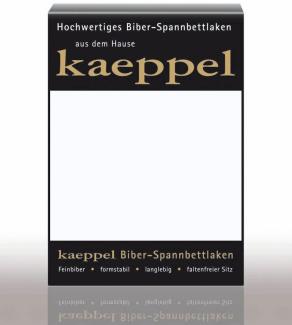 Kaeppel Biber Spannbettlaken Einfarbig Weiss 90x200 cm - 100x200 cm