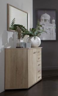 Wimex Kombikommode Kommode Schubladenkommode Sideboard Anna 81cm eiche sägerau