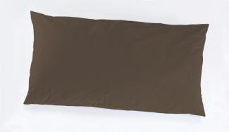 Vario Kissenbezug Jersey dunkelbraun, 40 x 80 cm