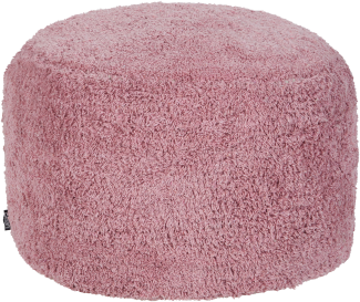 Pouf Baumwolle rosa rund ⌀ 50 cm KANDHKOT