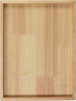 ASA Selection wood Holztablett rechteckig, Tablett, Serviertablett, Gummibaumholz, Natur, 24. 5 x 32. 5 cm, 53691970