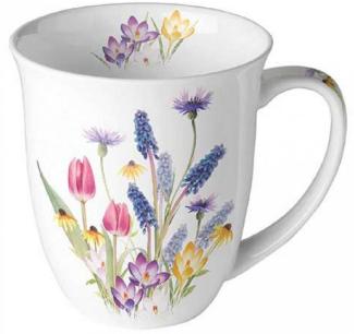 Ambiente Luxury Paper Products Becher Sommer Porzellan Tasse - Mug Blumen Frühling Kollektion, Herbst - Pflanzen Tee/Kaffee - Ideal Als Geschenk