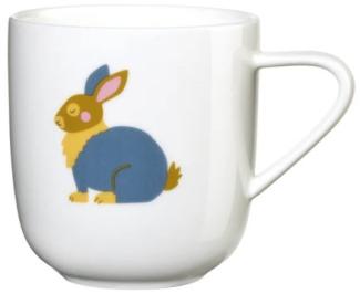 ASA Selection kids Henkelbecher Kaninchen Karla, Henkel Becher, Tasse, Teetasse, Fine Bone China, Weiß Glänzend, 250 ml, 38067314