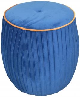 Sitzhocker/-pouf "Fabienne" blau