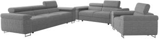 Sofa Set Torezio 3+2+1 mit Einstellbare Kopfstützen (Lux 05)