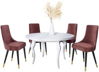 Stuhl Perla 3 (Farbe: Magic Velvet 2258, Beine: Schwarz / Schwarz + Gold)