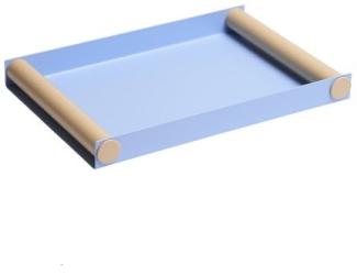 Design Letters Tablett Ray Tray Light Blue / Beige (30cm) 10101703LIBLUBEIGE