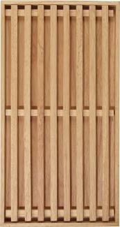 ASA Selection wood Brotschneidebrett rechteckig, Holzbrett, Frühstücksbrett, Gummibaumholz, Natur, 23 x 43 cm, 53681970