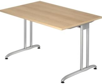 'BS12' Schreibtisch C-Gestell 120x80cm Eiche