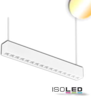 ISOLED LED Aufbau/Hängeleuchte Linear Raster 20W, anreihbar, weiß, ColorSwitch 300035004000K