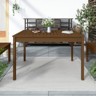 vidaXL Gartentisch Honigbraun 121x82,5x76 cm Massivholz Kiefer