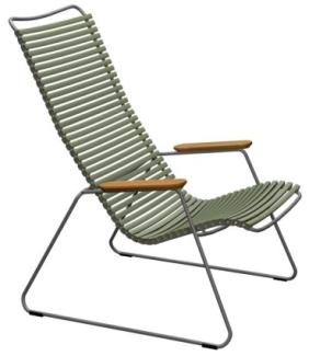 Outdoor Lounge Stuhl Click olivgrün