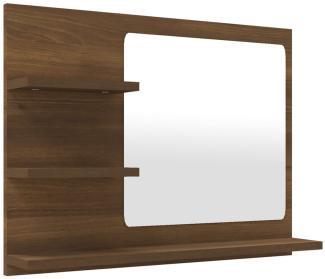 Badspiegel Braun Eiche-Optik 60x10,5x45 cm Holzwerkstoff