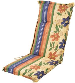 Polsterauflage für Hochlehner Gartenstühle Sitzkissen Sesselauflage Sitzauflage
