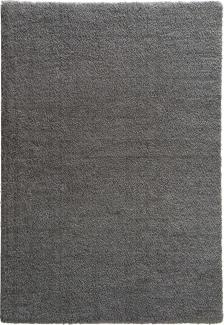 Teppich in Grau aus 100% Polyester - 290x200x3cm (LxBxH)
