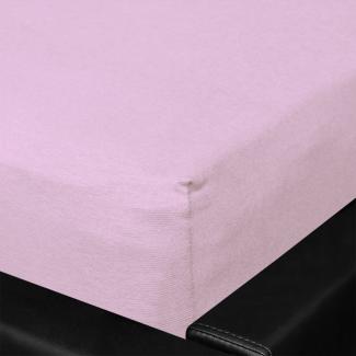 BettwarenShop Jersey Spannbettlaken Multi-Stretch | 180x200 - 200x220 cm | lavendel