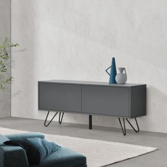 Sideboard Bollebygd 46,5x110x30cm Dunkelgrau en. casa