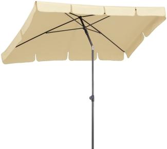 Schneider Sonnenschirm Aquila beige 225x120cm UV-Schutz 50+ Alu neigbar