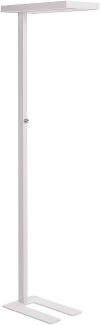 Stehlampe LED Metall weiß 197 cm rechteckig TAURUS