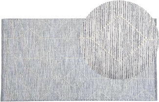 Teppich grau-beige 80 x 150 cm Kurzflor EDREMIT